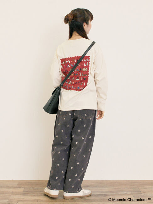 Samansa Mos2「【MOOMIN&times;Samansa Mos2】ALL STARロングTシャツ」|Tシャツ・カットソー|