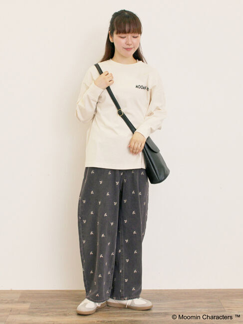 Samansa Mos2「【MOOMIN&times;Samansa Mos2】ALL STARロングTシャツ」|Tシャツ・カットソー|