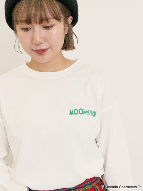 Samansa Mos2「【MOOMIN&times;Samansa Mos2】ALL STARロングTシャツ」|Tシャツ・カットソー|