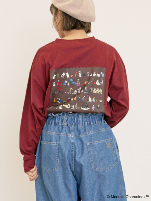 Samansa Mos2「【MOOMIN&times;Samansa Mos2】ALL STARロングTシャツ」|Tシャツ・カットソー|