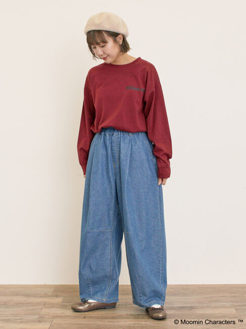 Samansa Mos2「【MOOMIN&times;Samansa Mos2】ALL STARロングTシャツ」|Tシャツ・カットソー|