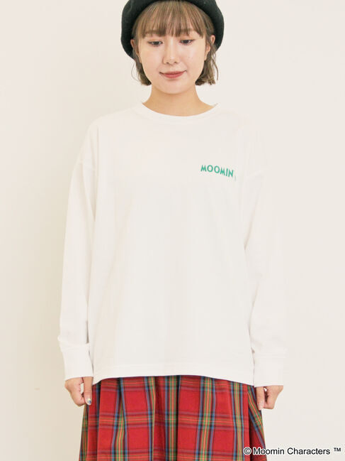 Samansa Mos2「【MOOMIN&times;Samansa Mos2】ALL STARロングTシャツ」|Tシャツ・カットソー|