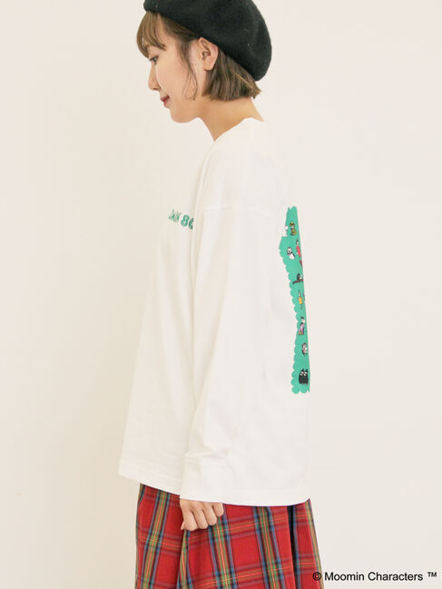 Samansa Mos2「【MOOMIN&times;Samansa Mos2】ALL STARロングTシャツ」|Tシャツ・カットソー|