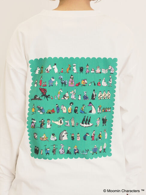 Samansa Mos2「【MOOMIN&times;Samansa Mos2】ALL STARロングTシャツ」|Tシャツ・カットソー|
