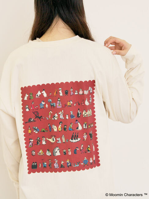 Samansa Mos2「【MOOMIN&times;Samansa Mos2】ALL STARロングTシャツ」|Tシャツ・カットソー|