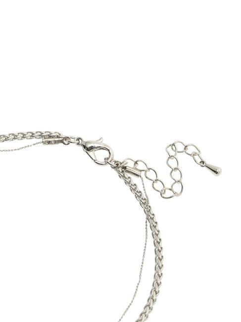 Samansa Mos2 blue「ドロップメタル2連ネックレス」|その他|