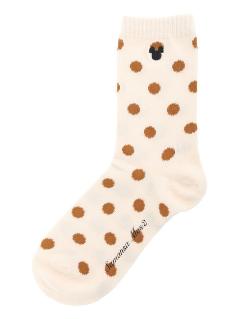 Samansa Mos2「【Disney】ミッキーマウス/ドット柄ソックス」|ソックス|