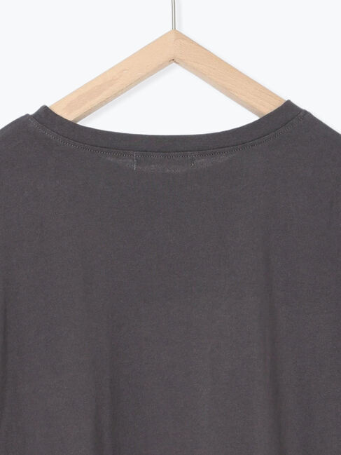 Samansa Mos2 blue「スクエアプリントプルオーバー」|Tシャツ・カットソー|