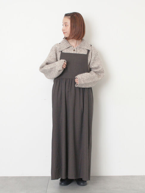 Samansa Mos2「襟付ニットカーディガン」|カーディガン|