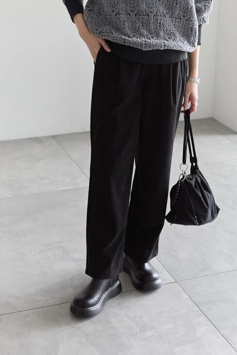 Samansa Mos2 blue「カットコールパンツ」|その他|