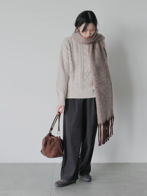 Samansa Mos2 blue「カットコールパンツ」|その他|