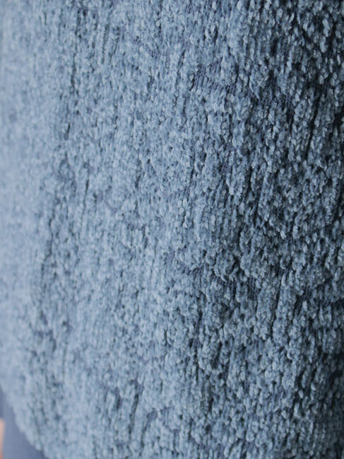 Samansa Mos2 blue「ジャカードモールニットプルオーバー」|ニット・セーター|