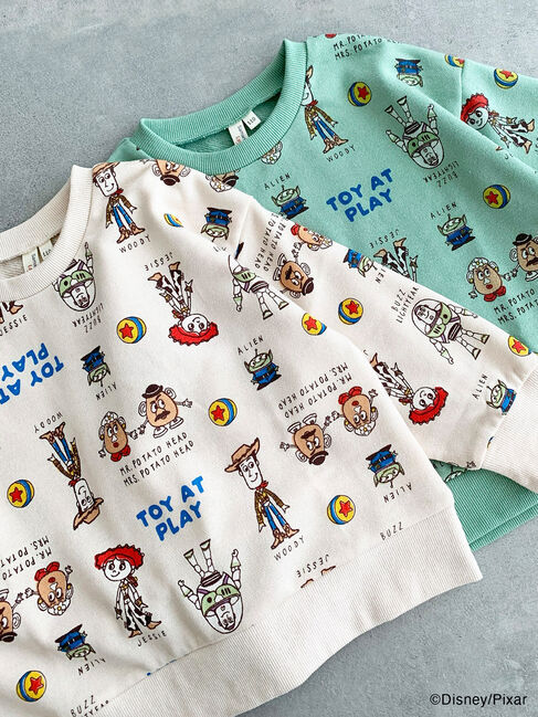 Samansa Mos2 Lagom「【Disney】トイ・ストーリー/総柄トレーナー」|Tシャツ・カットソー|