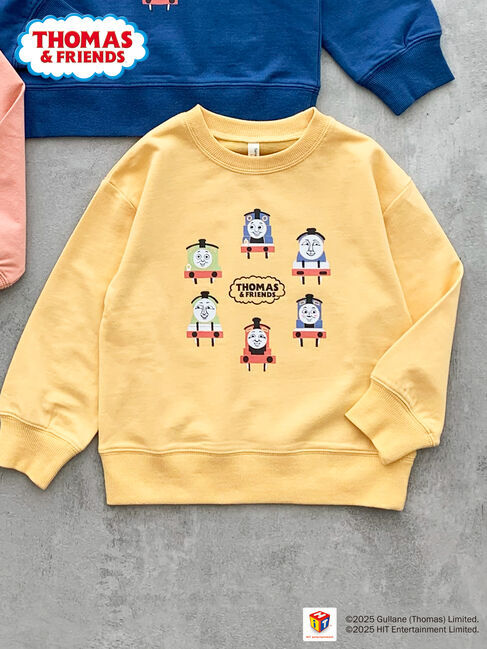 Samansa Mos2 Lagom「【きかんしゃトーマス】プリントトレーナー」|Tシャツ・カットソー|イエロー