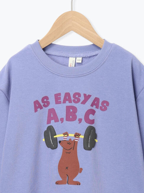 Samansa Mos2 Lagom「クマプリントトレーナー」|Tシャツ・カットソー|