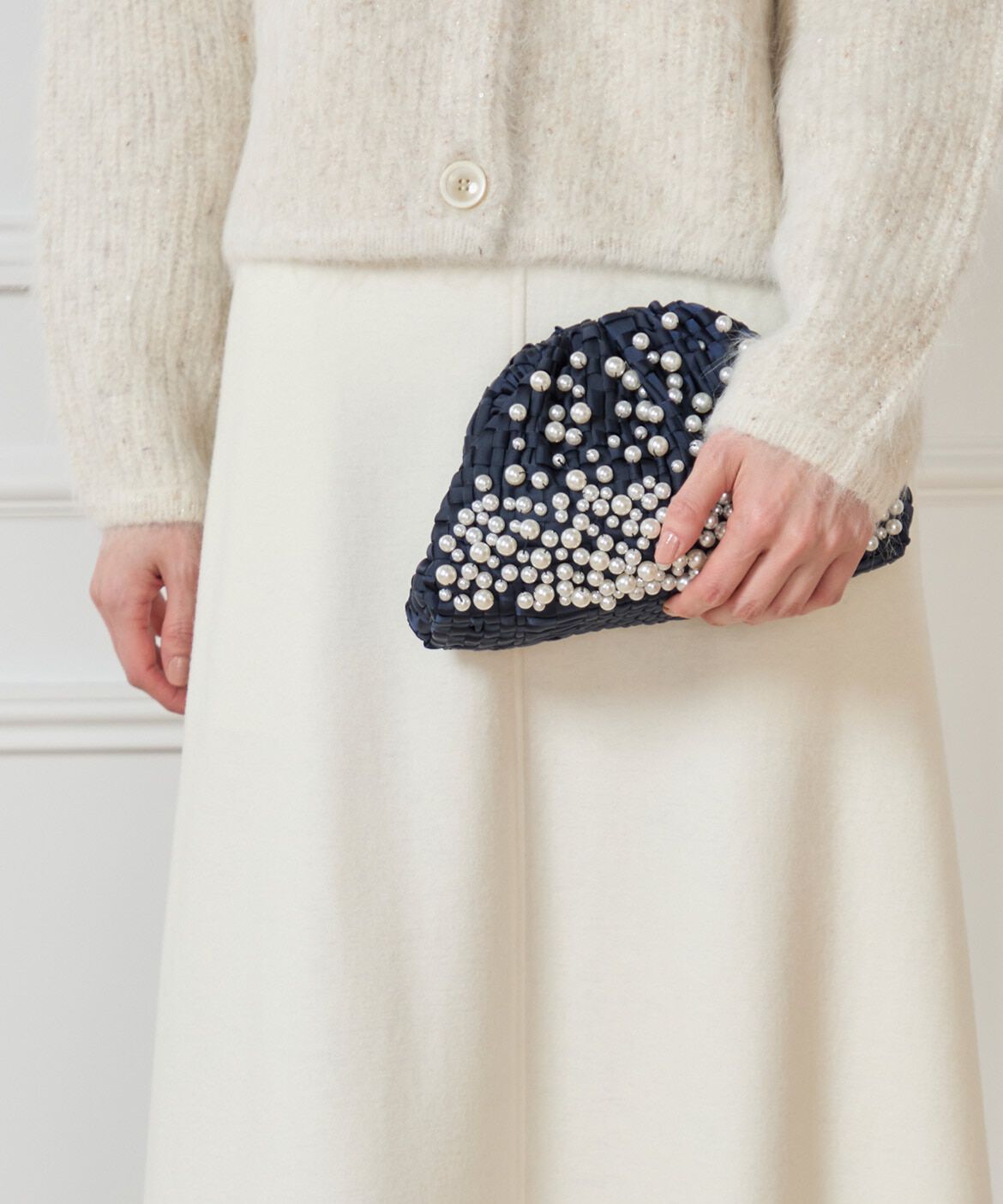 Maglie le cassetto「パールクラッチバッグ《Maria La Rosa》」|クラッチバッグ|
