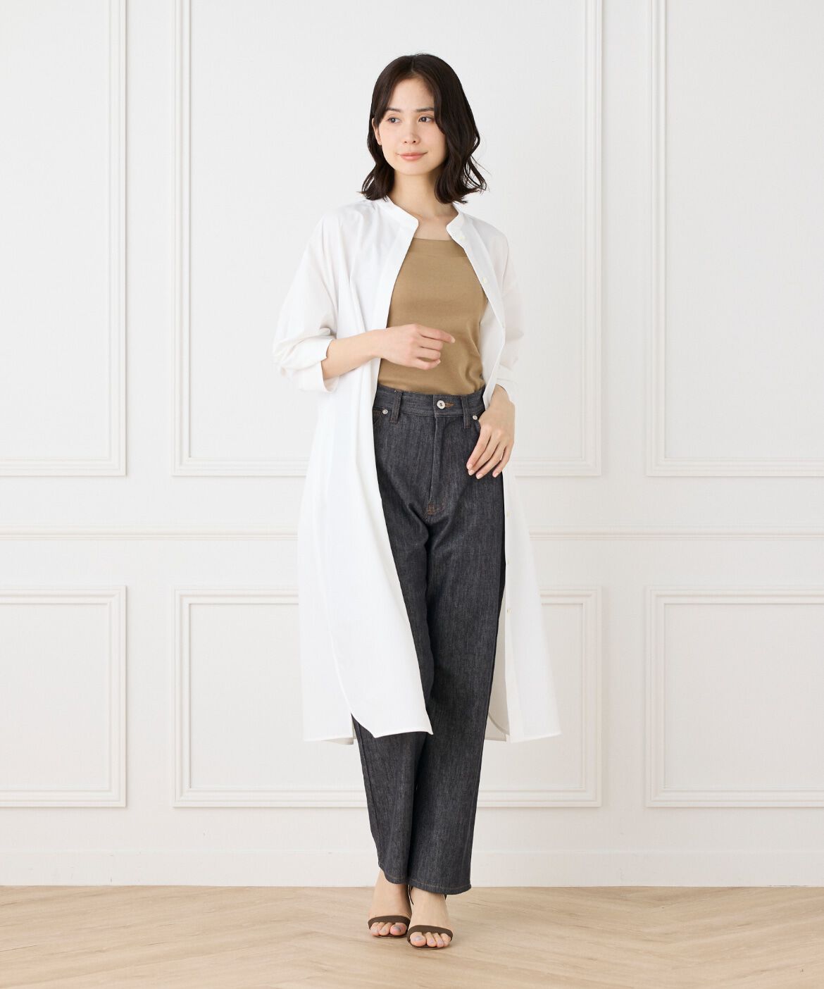 DAY by DAY it&rsquo;s international「バンドカラーツイストスリーブワンピース」|ワンピース|