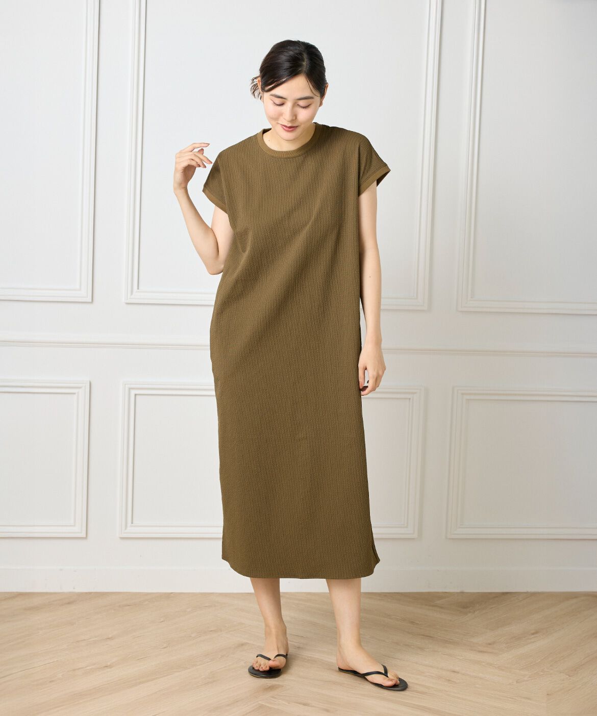 DAY by DAY it&rsquo;s international「フレンチスリーブワンピース《グランサッカー》」|ワンピース|