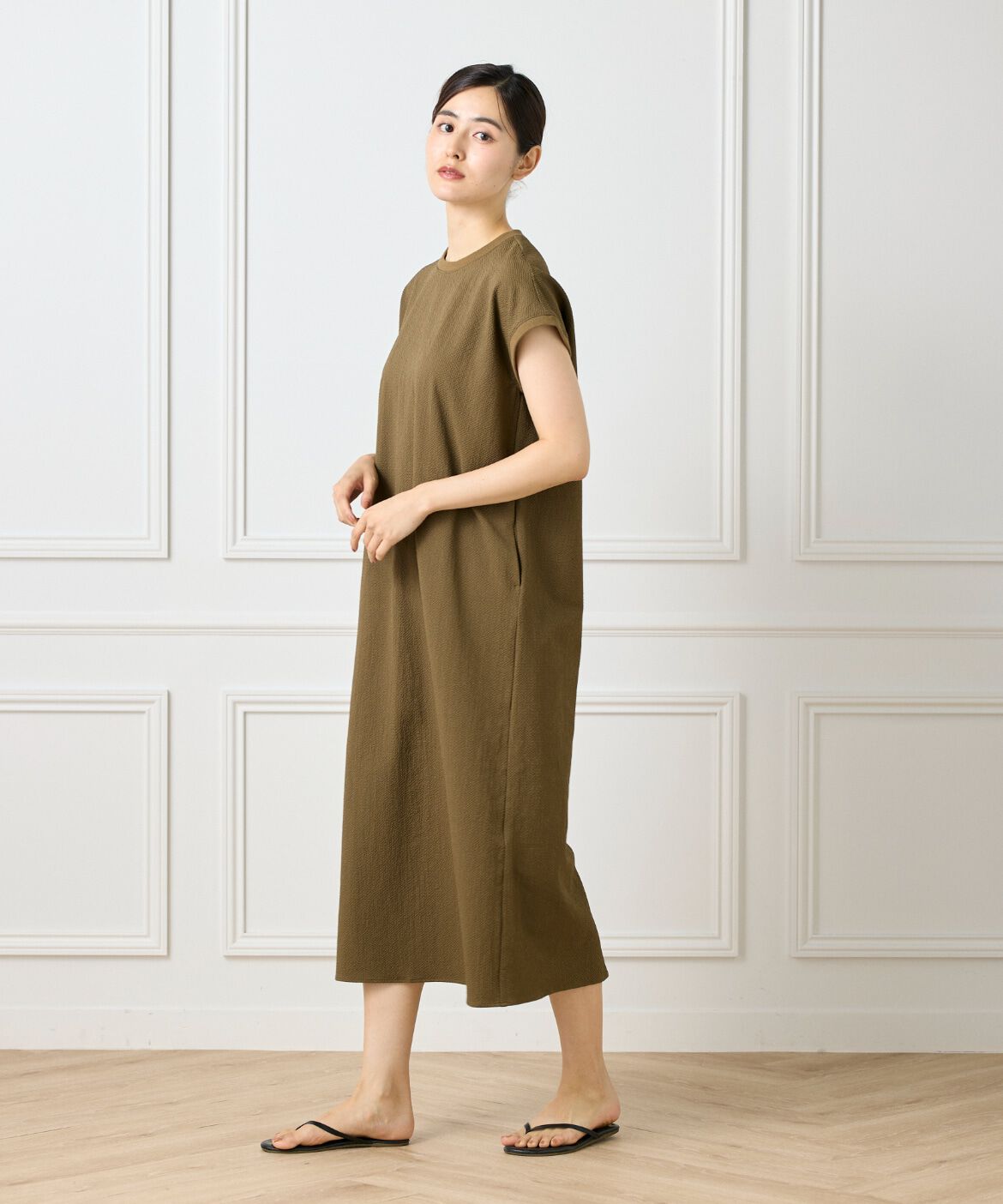 DAY by DAY it&rsquo;s international「フレンチスリーブワンピース《グランサッカー》」|ワンピース|