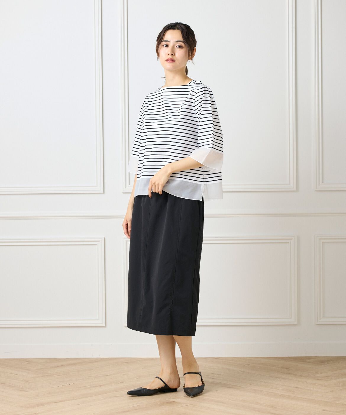 DAY by DAY it&rsquo;s international「シアー切替えプルオーバー」|Tシャツ・カットソー|