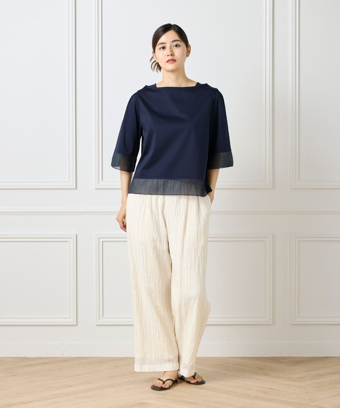 DAY by DAY it&rsquo;s international「シアー切替えプルオーバー」|Tシャツ・カットソー|