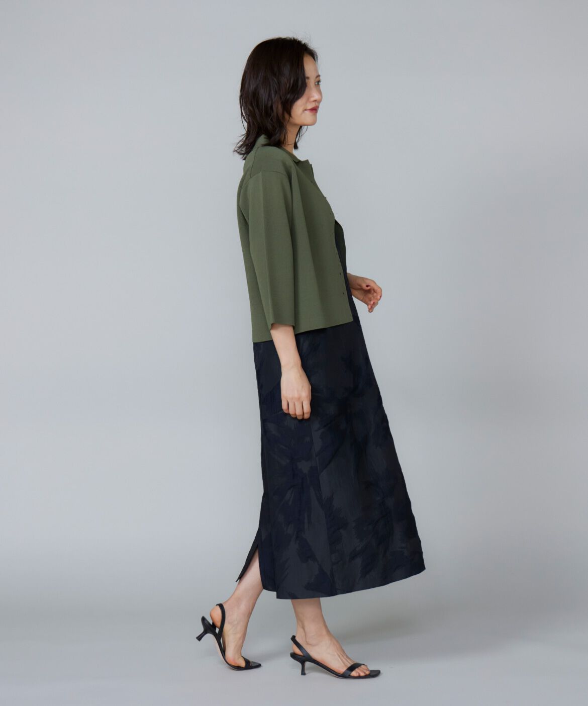 Le Souk「ジャカードジャンパードレス」|ワンピース|