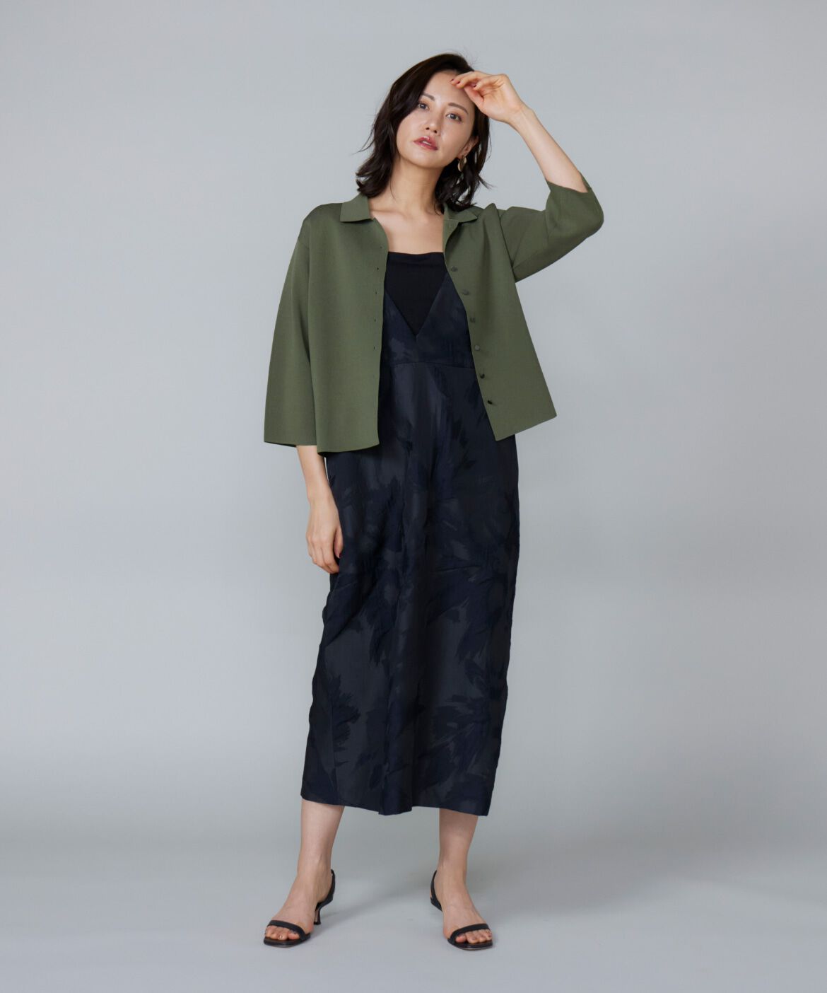 Le Souk「ジャカードジャンパードレス」|ワンピース|