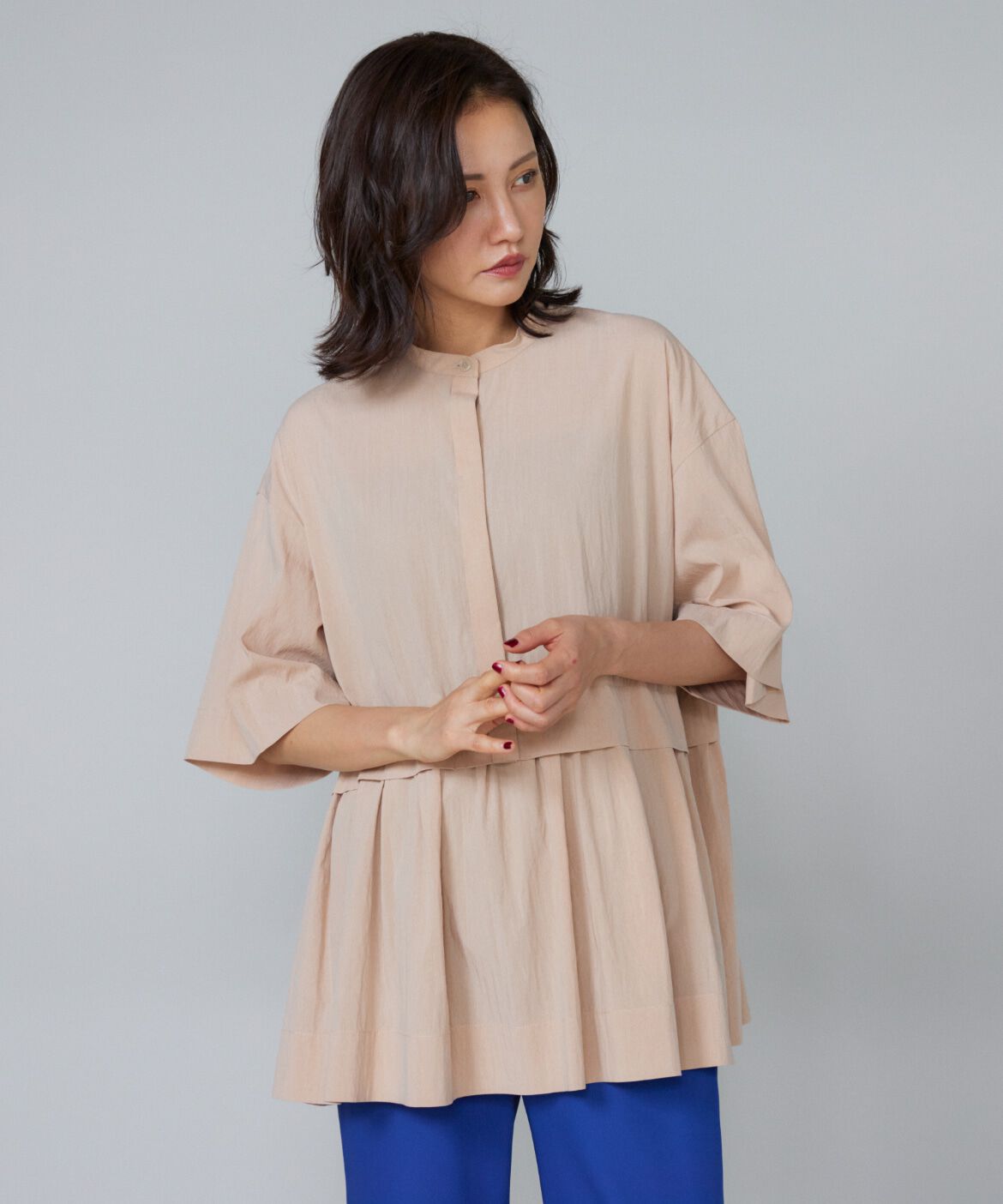 Le Souk「《大きいサイズ》ティアードブラウス」|シャツ・ブラウス|