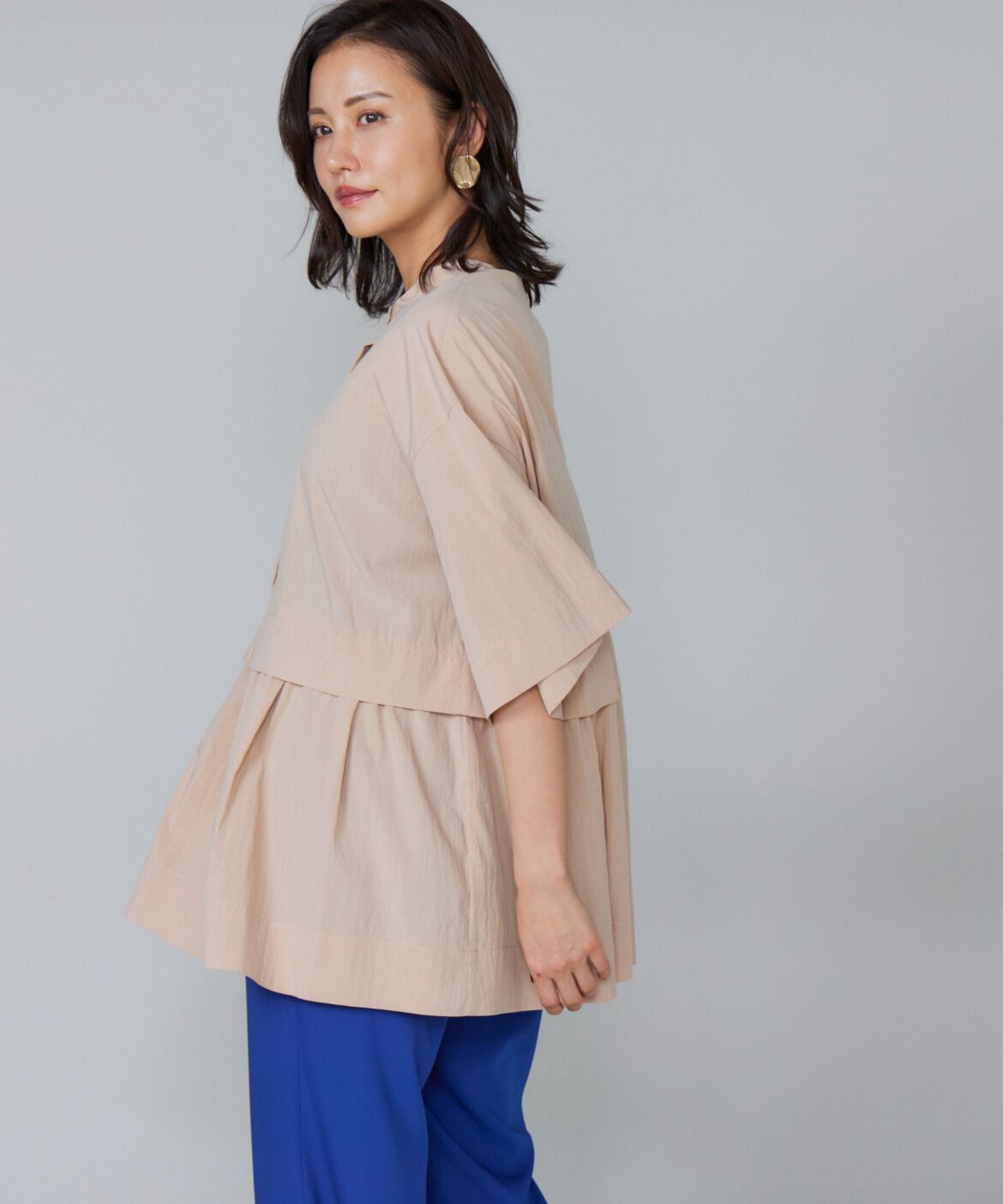 Le Souk「《大きいサイズ》ティアードブラウス」|シャツ・ブラウス|