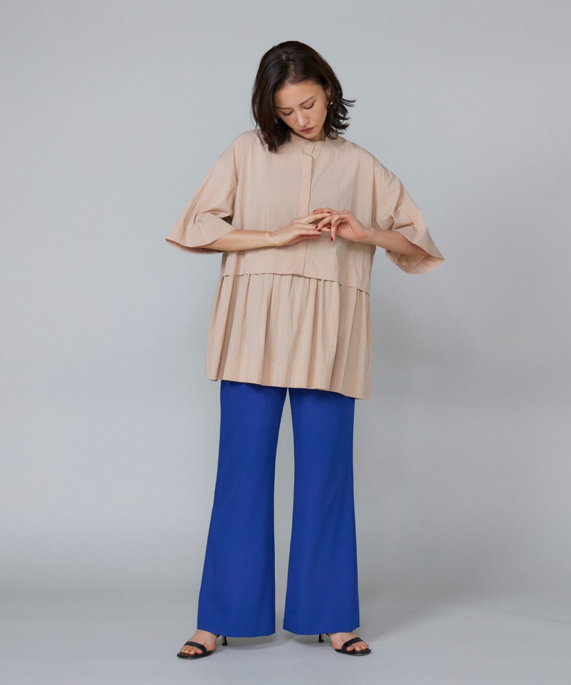 Le Souk「《大きいサイズ》ティアードブラウス」|シャツ・ブラウス|