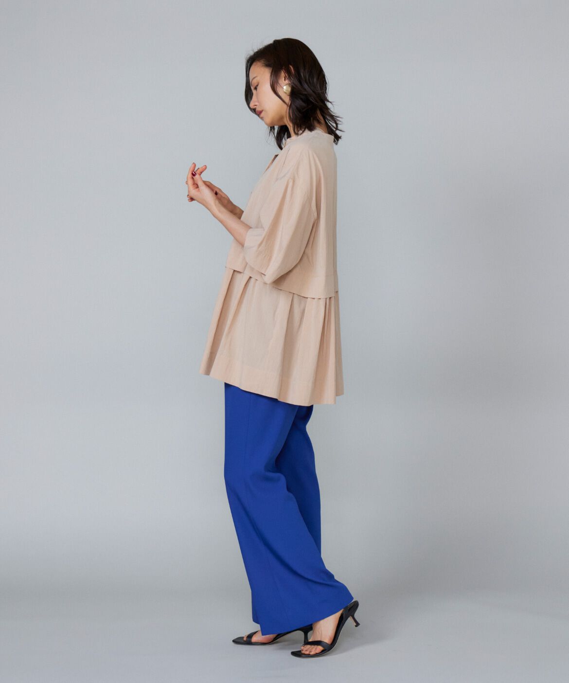 Le Souk「《大きいサイズ》ティアードブラウス」|シャツ・ブラウス|