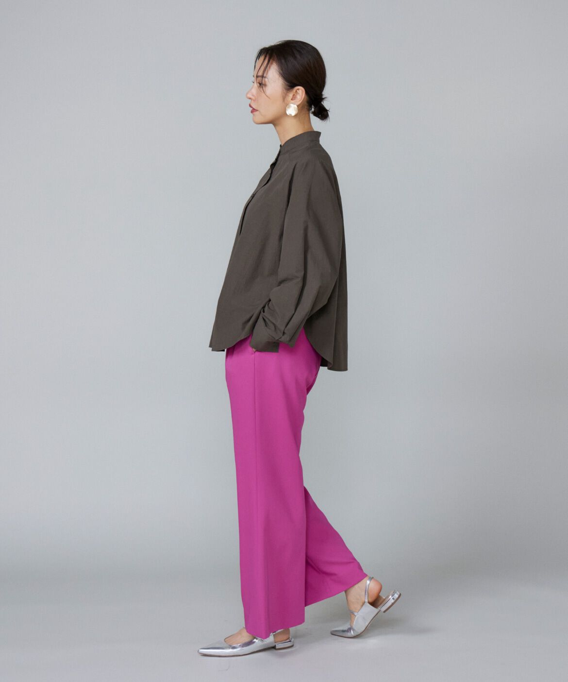 Le Souk「バンドカラーシャツ」|シャツ・ブラウス|