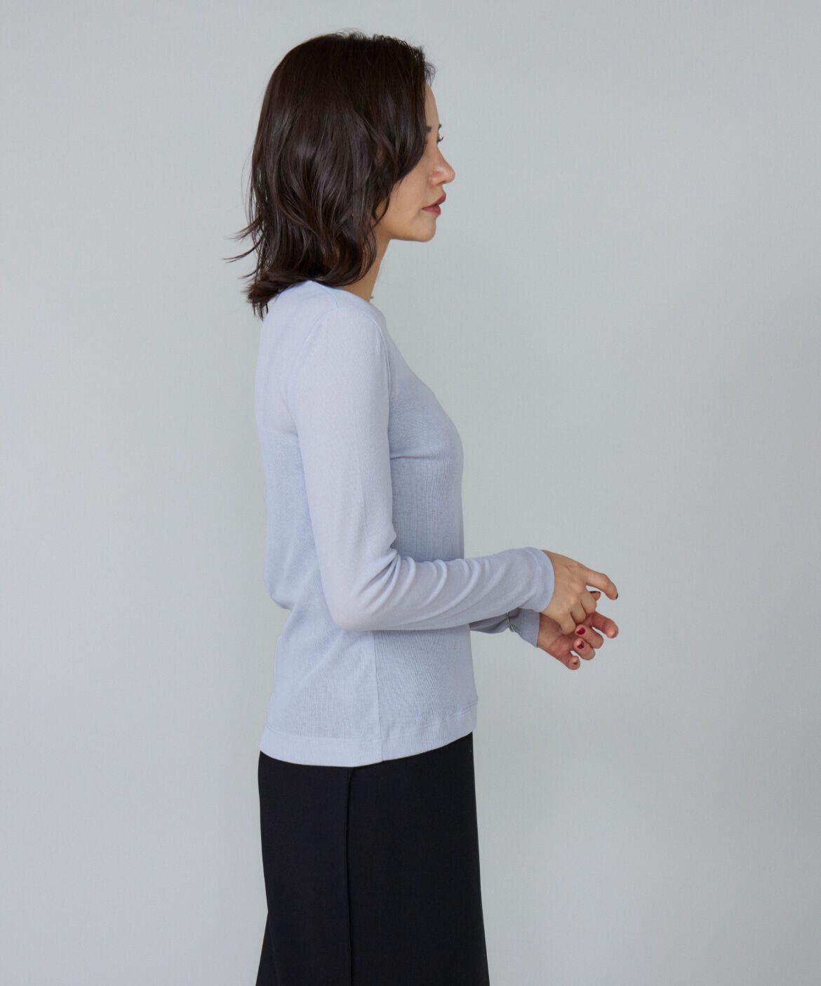 Le Souk「シアーテレコ ロングTシャツ」|Tシャツ・カットソー|