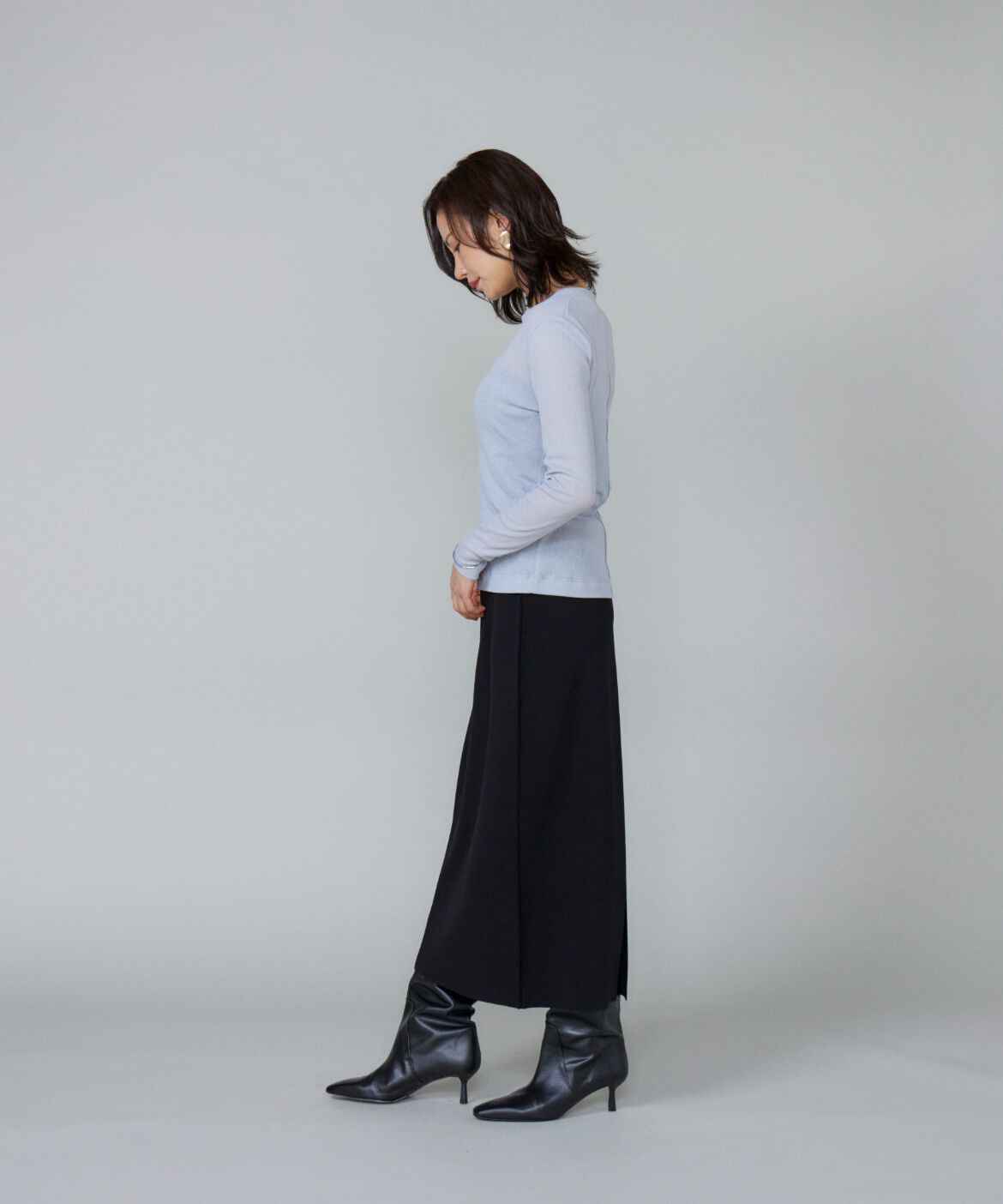 Le Souk「シアーテレコ ロングTシャツ」|Tシャツ・カットソー|