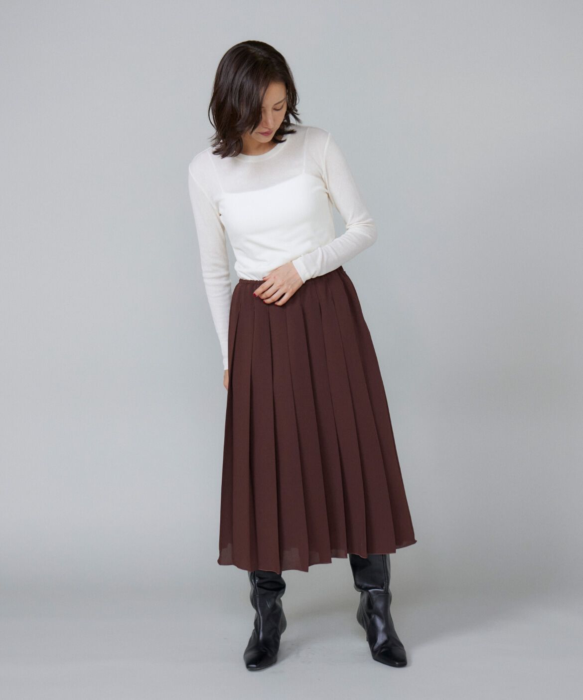 Le Souk「《大きいサイズ》シアーテレコロンT」|Tシャツ・カットソー|