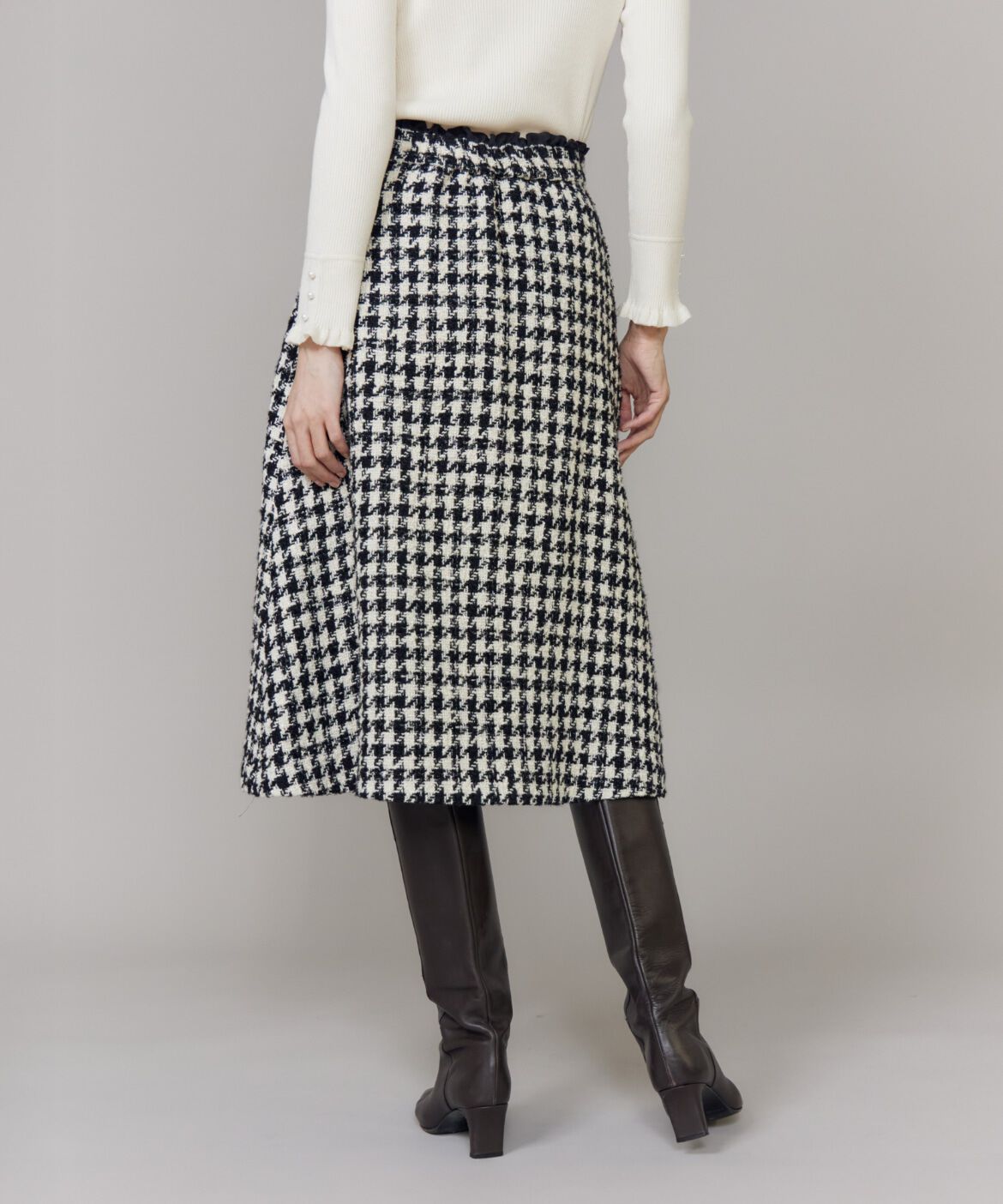 Maglie le cassetto「千鳥フレアスカート」|フレア|