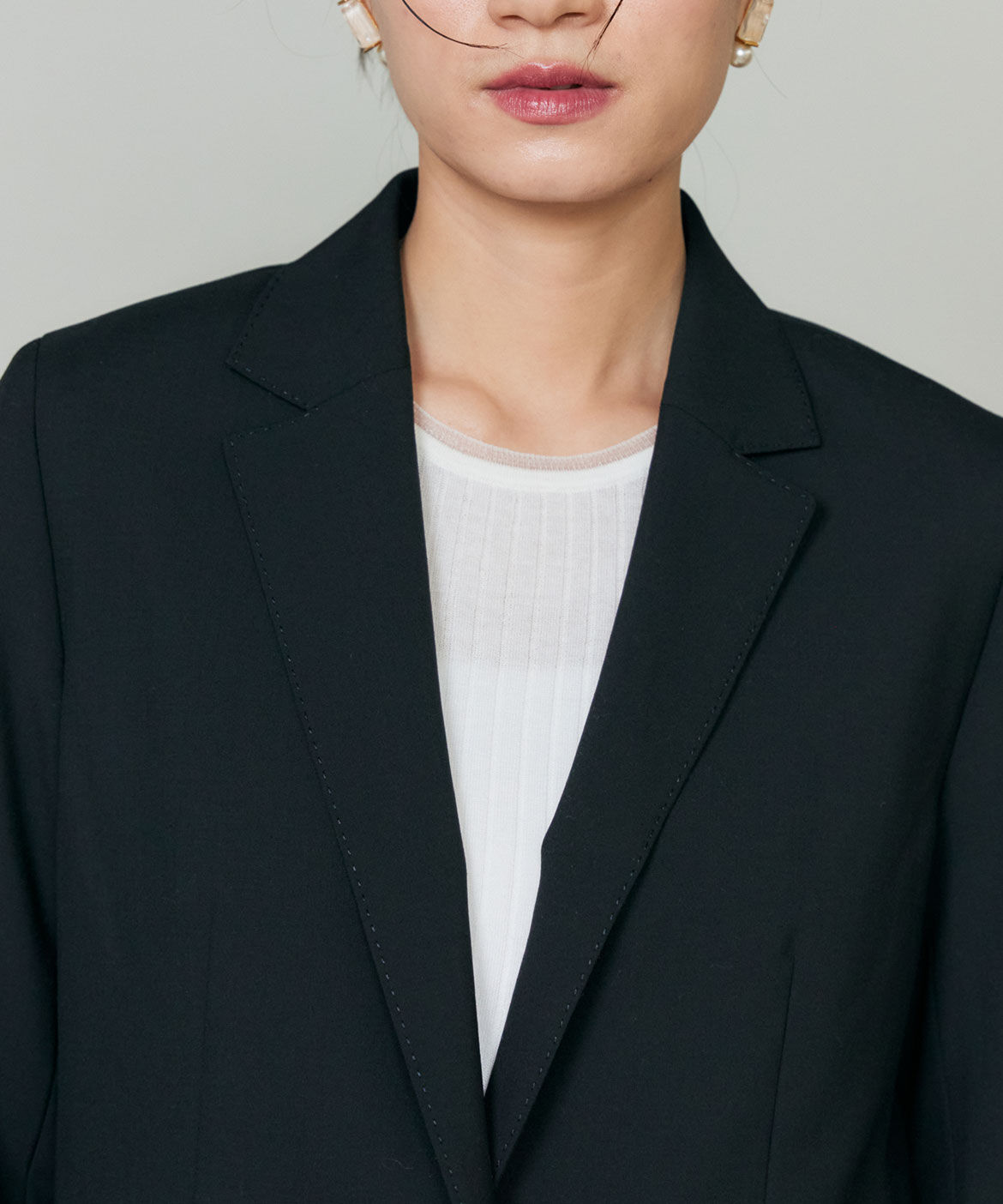 INED「オゾン防縮加工シングルジャケット」|テーラードジャケット|