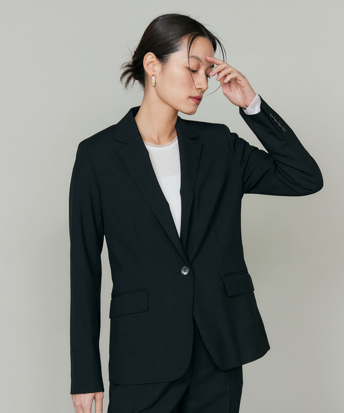 INED「オゾン防縮加工シングルジャケット」|テーラードジャケット|