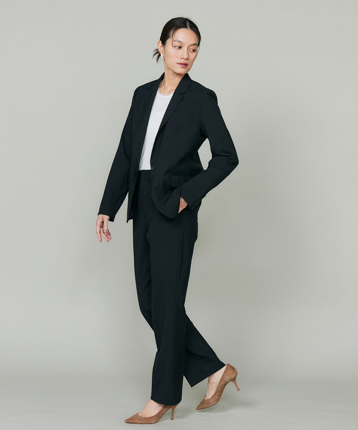 INED「オゾン防縮加工シングルジャケット」|テーラードジャケット|