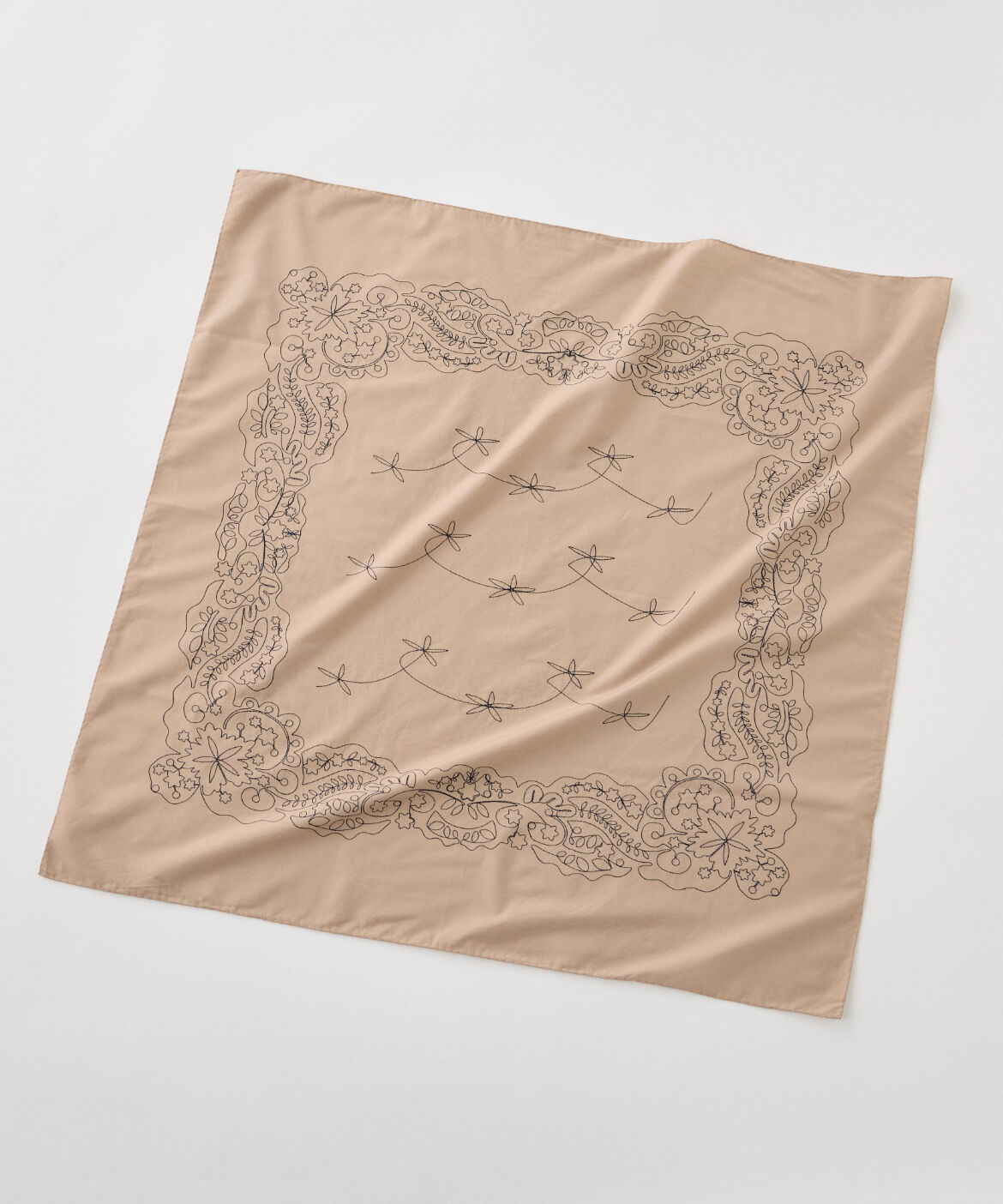 FAVORITE SUKINAMONO「コットンシルク　エンブロイダリーバンダナ《ASAUCE MELER》」|ストール|