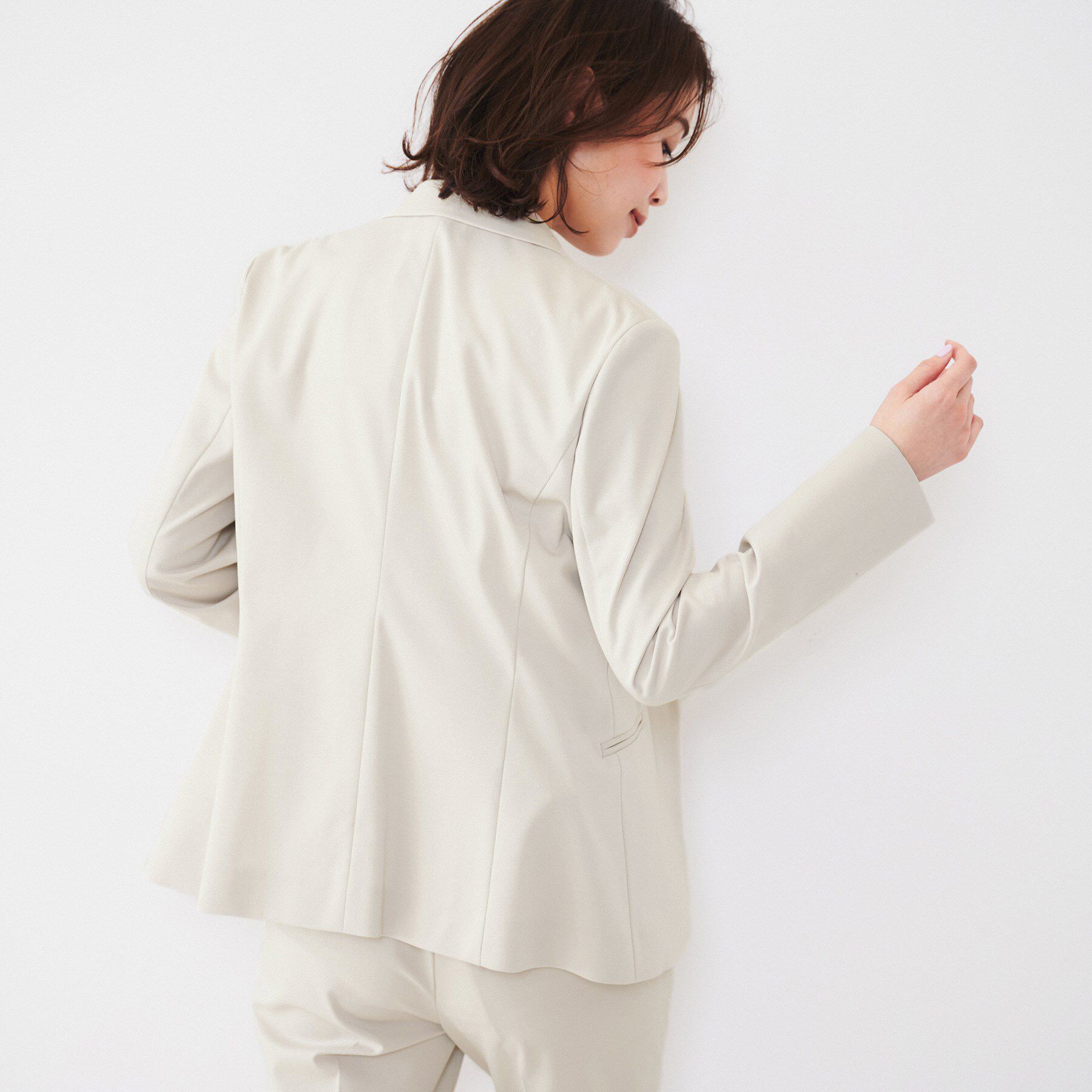 UNTITLED「【通勤スーツ】コットン混ジャージ テーラードジャケット」|テーラードジャケット|