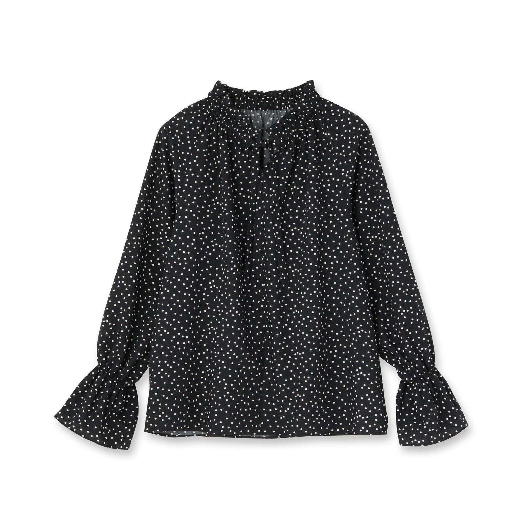 UNTITLED「【洗える/セットアップ可】ランダムドットブラウス」|シャツ・ブラウス|