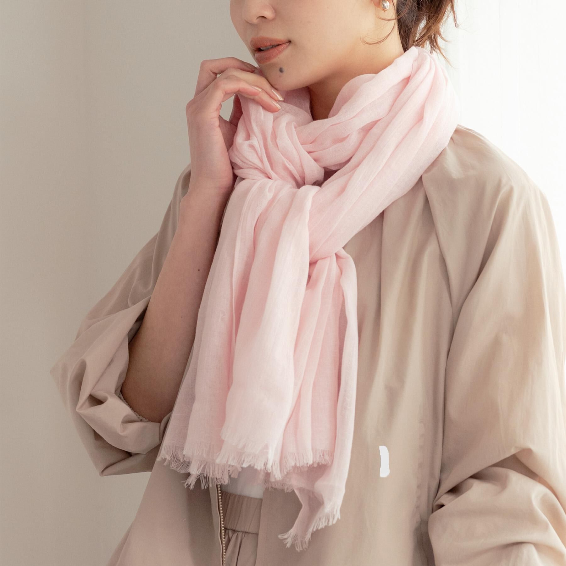 UNTITLED「コットンリネンストール」|ストール|