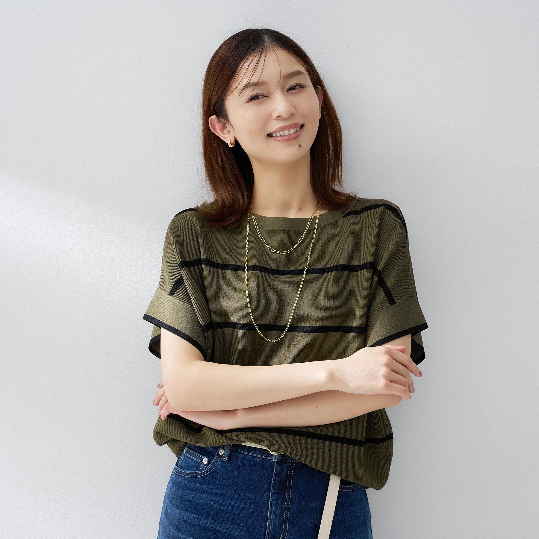 UNTITLED「前後2WAYフレンチスリーブニット」|ニット・セーター|