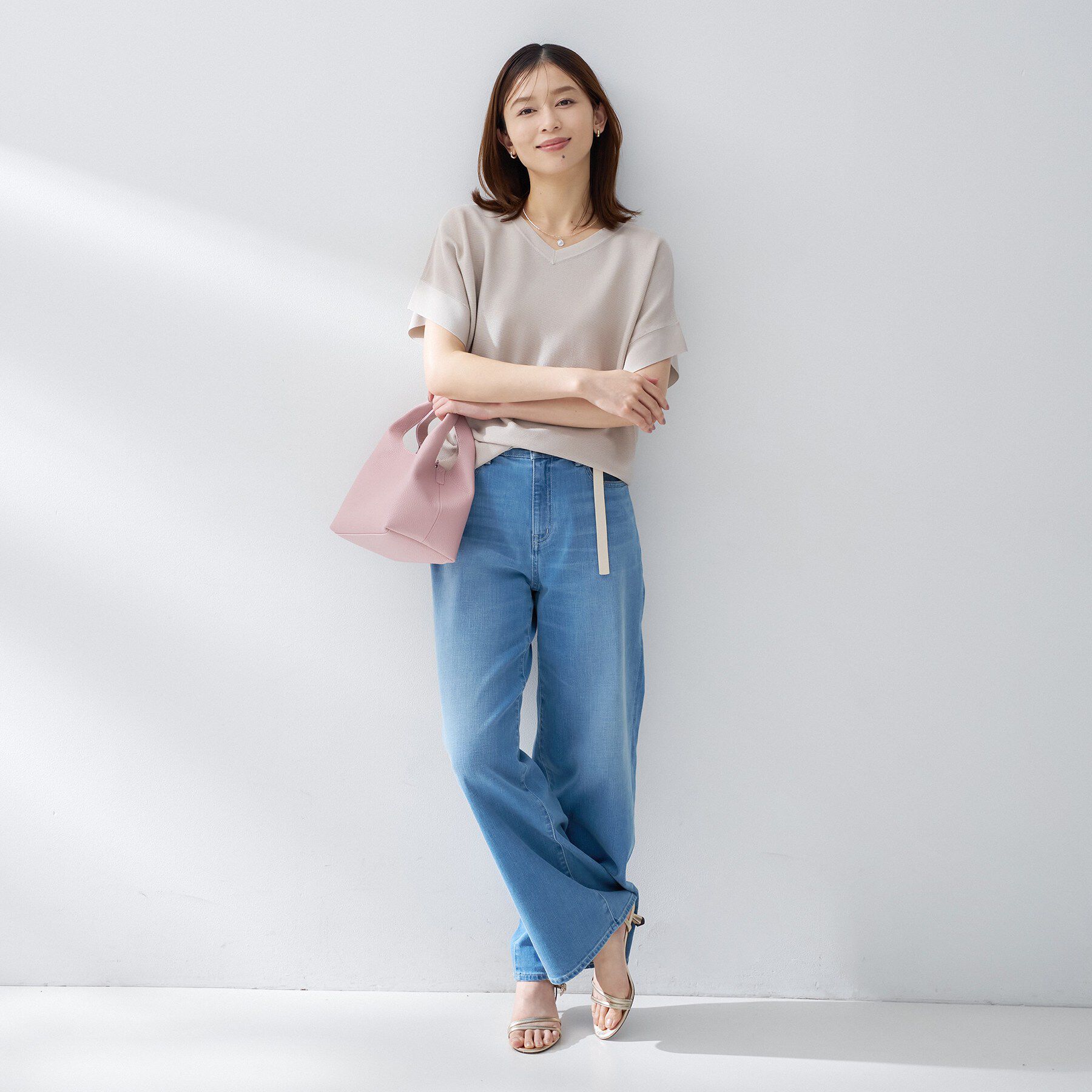 UNTITLED「前後2WAYフレンチスリーブニット」|ニット・セーター|