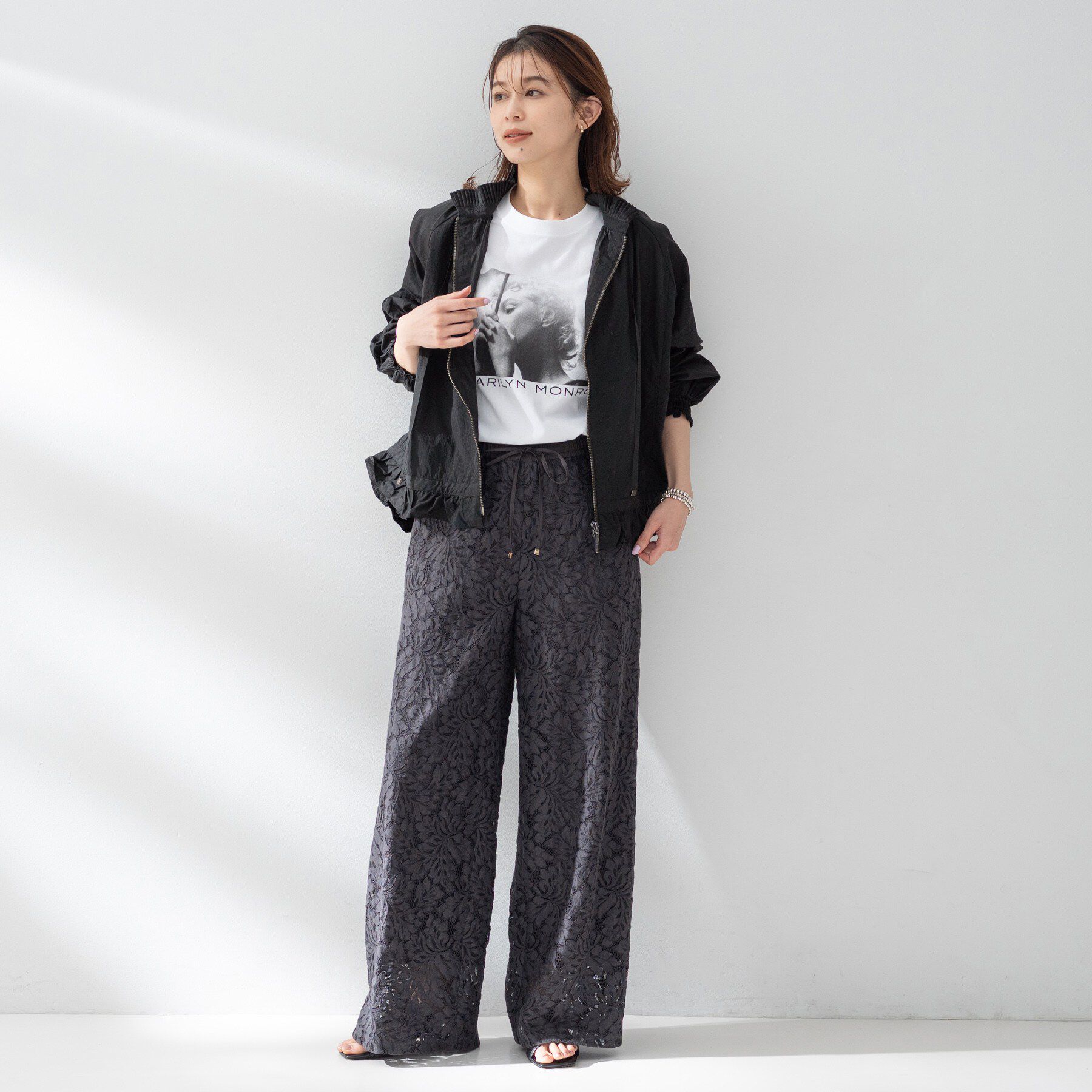 UNTITLED「【MARILYN MOON】プリーツマリンブルゾン」|ブルゾン・スタジャン|