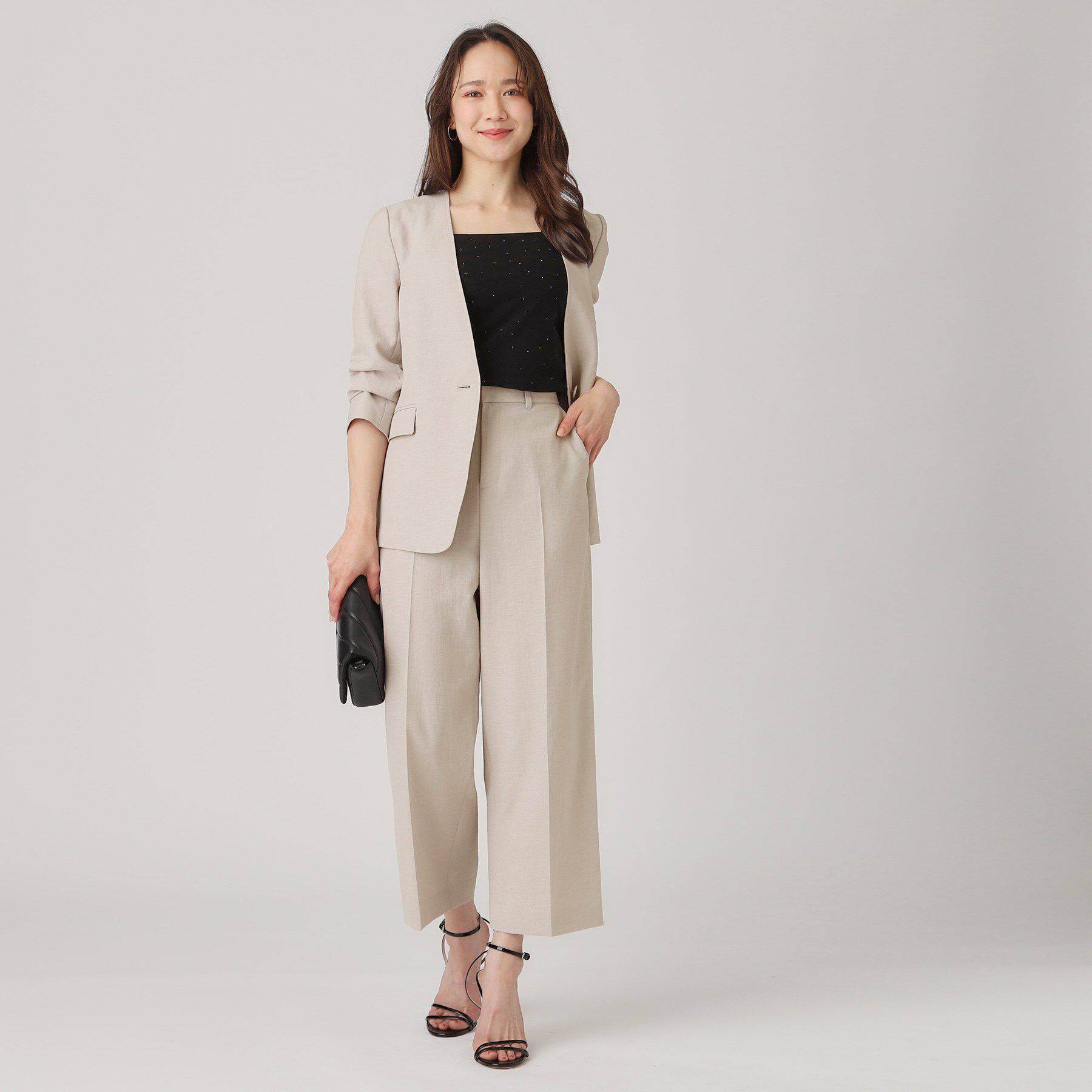 COUP DE CHANCE「【洗える／日本製】セミワイドパンツ」|その他|