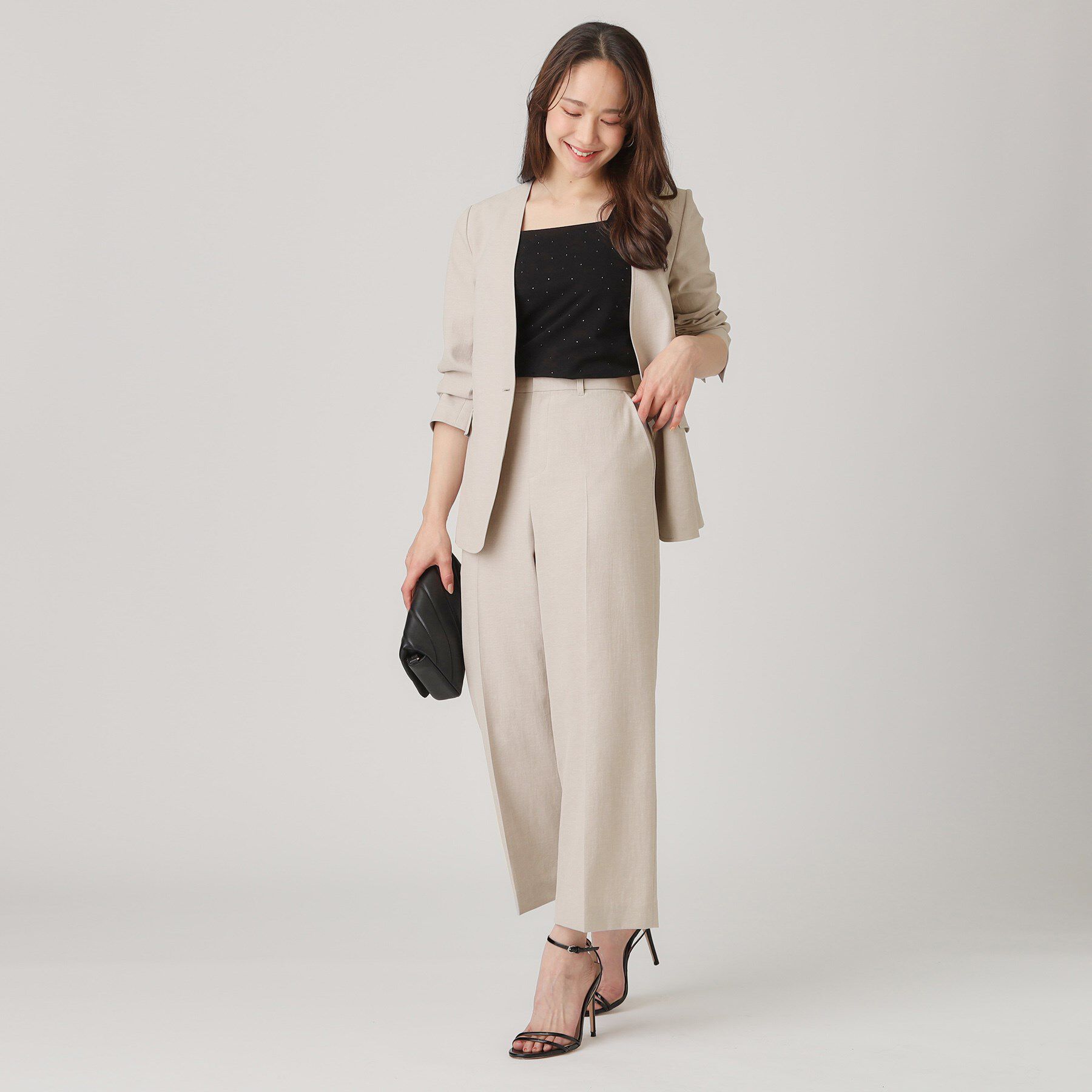 COUP DE CHANCE「【洗える／日本製】セミワイドパンツ」|その他|