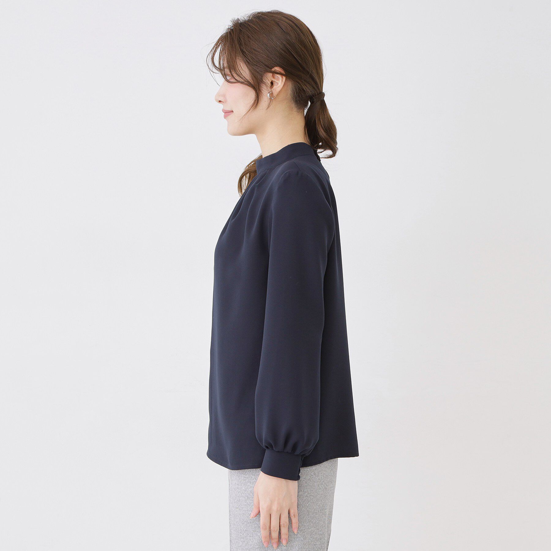 COUP DE CHANCE「【手洗い可／日本製／一枚着／ジャケットイン】ネックデザインブラウス」|シャツ・ブラウス|