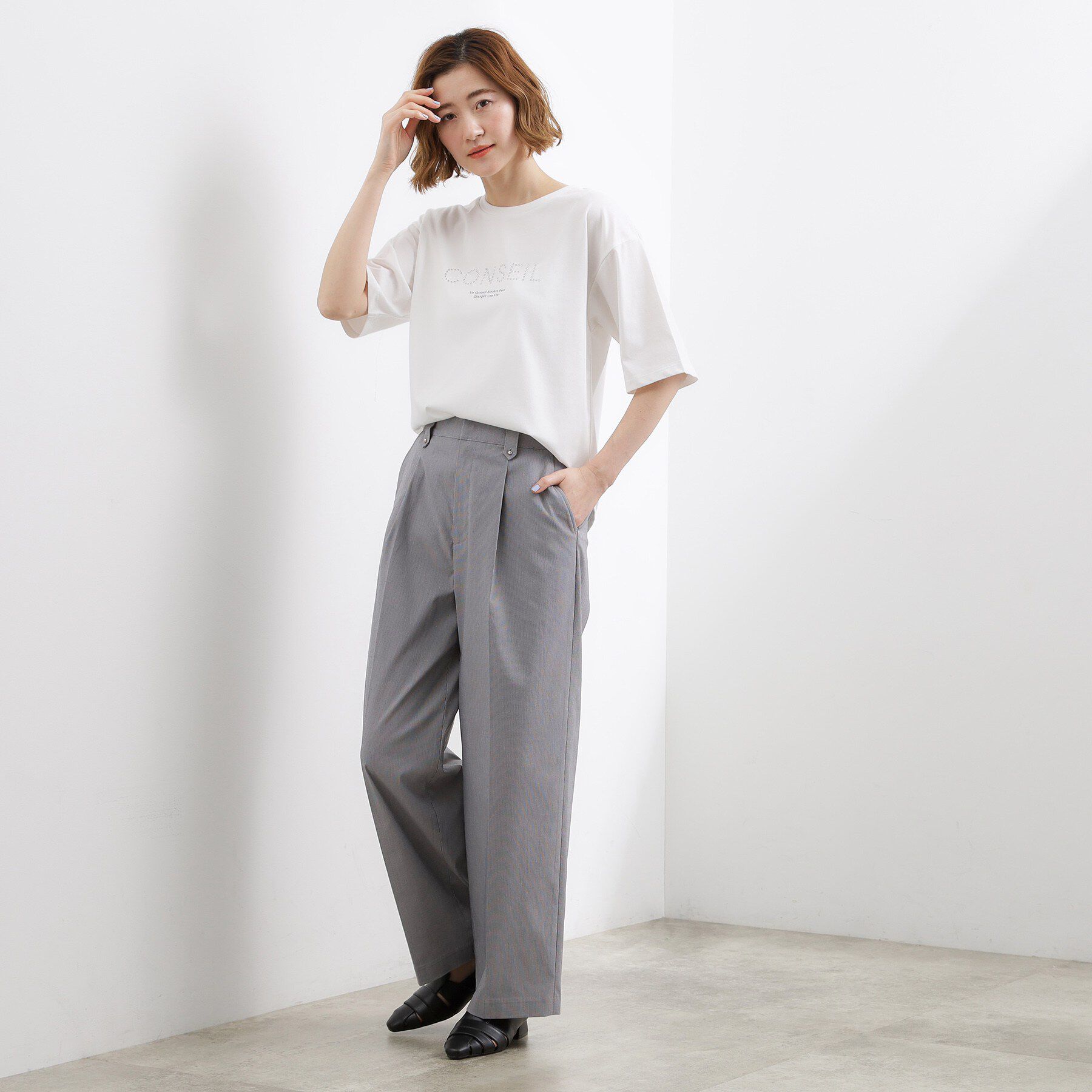 grove「きれい見えと快適さを両立する　春夏対応ワイドパンツ」|その他|